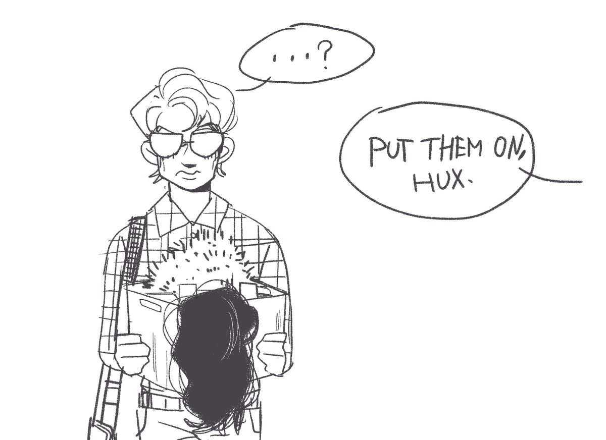 There are some really old works that I didn't post on Twitter
Undercover IT guy hux