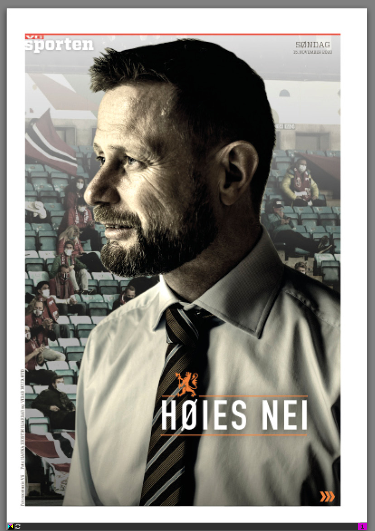 VG Sportens cover søndag – etter den mest surrealistiske arbeidsdagen jeg har hatt som landslagsreporter.