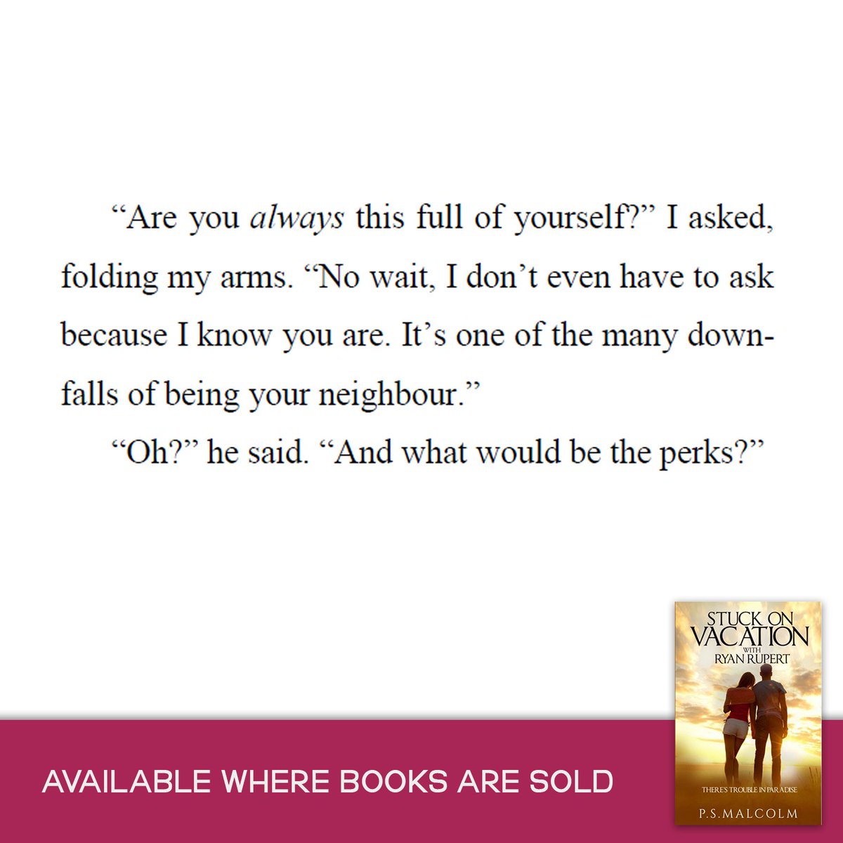 PaganMalcolm's tweet photo. Have you read Stuck On Vacation With Ryan Rupert?

Read the first three chapters FREE: https://t.co/eCi2iEo2r4 https://t.co/3FYw7ot8iI