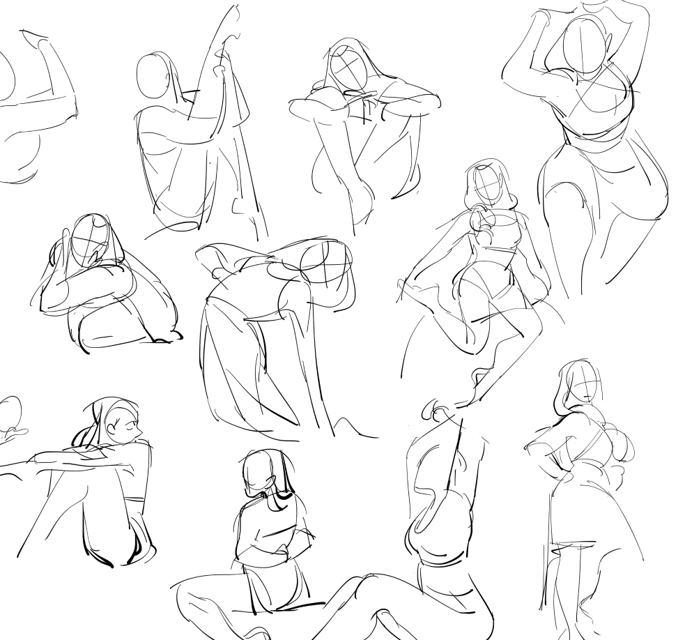 life drawing
(1-7min poses) 