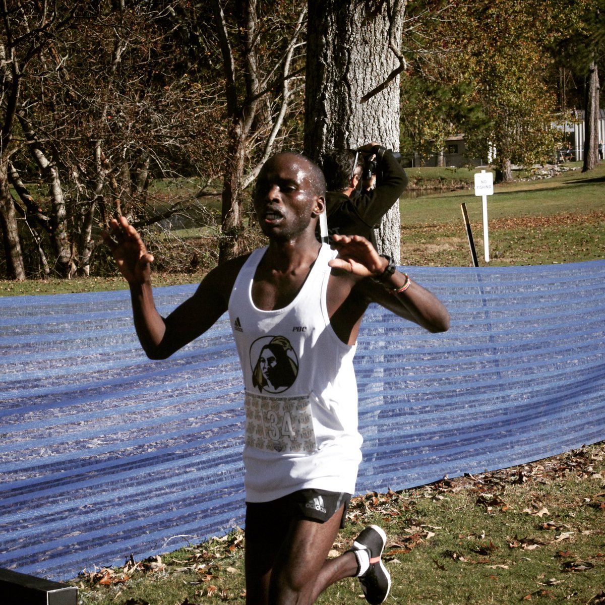 UNCP_Sports's tweet photo. Recap of Joshua Chepkesir’s PBC Championship performance:
Set new championship/course record ✅
Third-straight individual title ✅
@PeachBelt Runner of the Year ✅
#BraveNation | #FastBraves https://t.co/D1WPeV1SLN