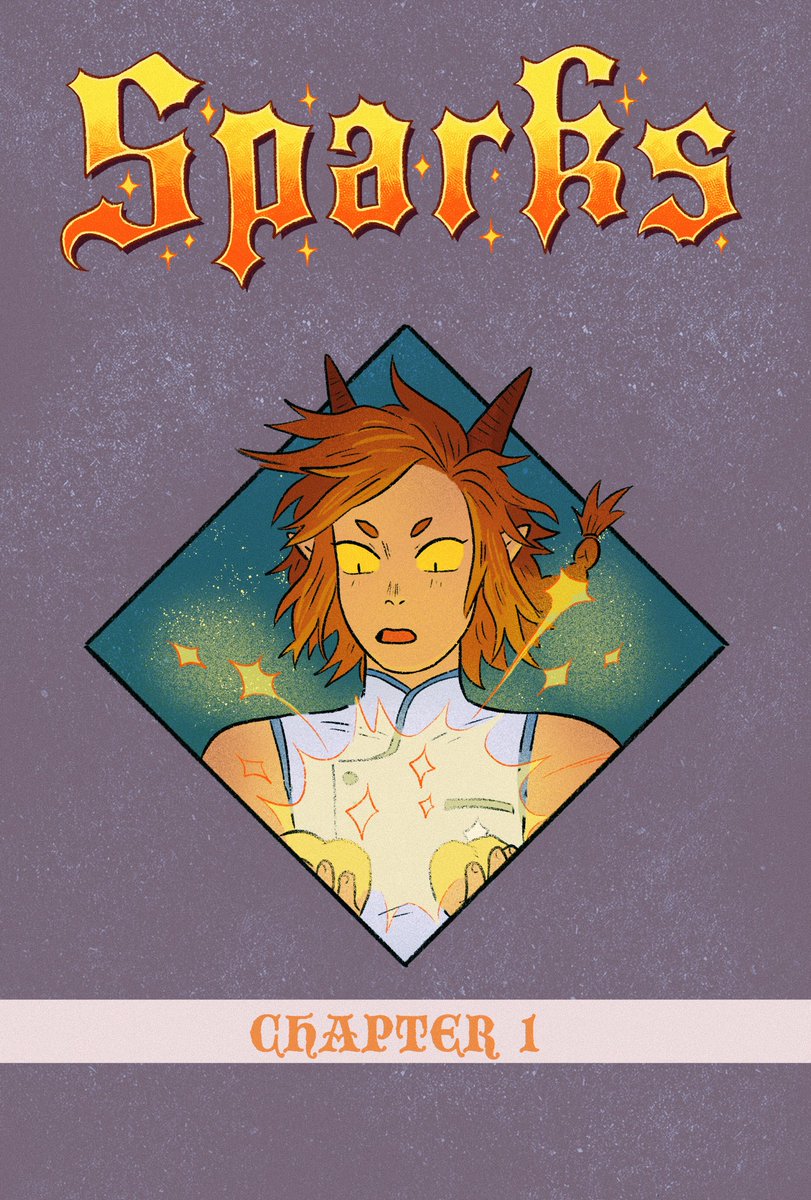 I compiled the first chapter of Sparks together into a free PDF on gumroad! If you're interested in the comic but didn't want to have to use tapas or webtoon to read it- this one's for you!
✨
41 black and white pages! 
Fantasy/action/BL
https://t.co/Vse0BvGI5m 