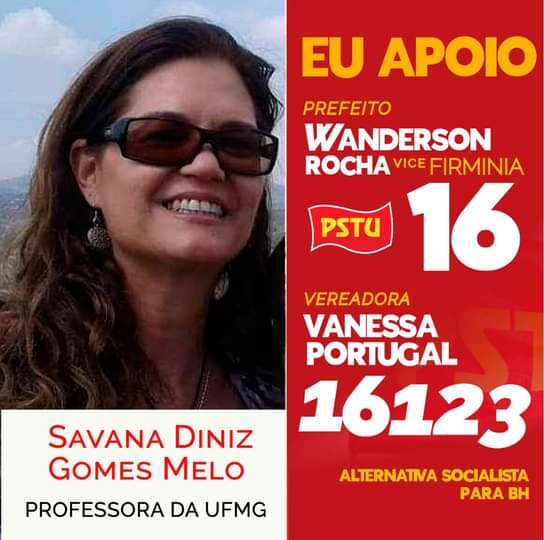 wandersonpstubh's tweet photo. MANIFESTE APOIO | #Votar 16 é escolher um programa socialista. #Digitar 16123 é optar por programa de luta contra a retirada de direitos. #Chega de conciliação de classe.
#Bora somar!? Mande uma foto.
#wandersonrocha16
#vanessaportugal16123
#PSTU
#eleicoes2020 https://t.co/nsuY9Os39b