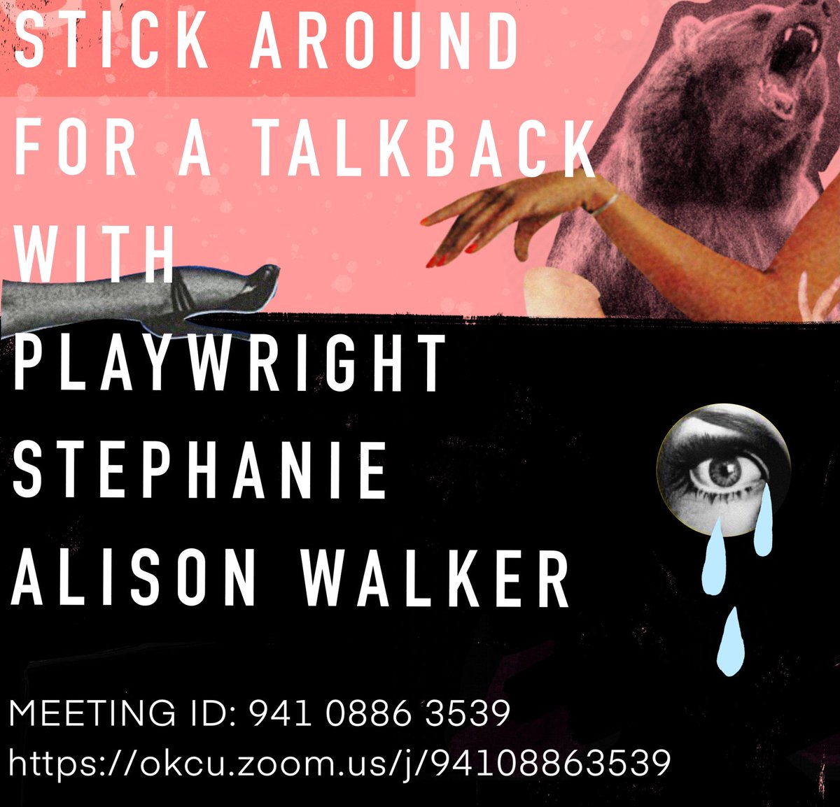 OutoftheBoxOCU's tweet photo. The new Instagram update sucks but FRIENDS WITH GUNS doesn’t.

Tune in tonight at 8pm for the final viewing of the show. Stick around afterward to have a special talkback with the playwright! https://t.co/VX9EsmxJ9M