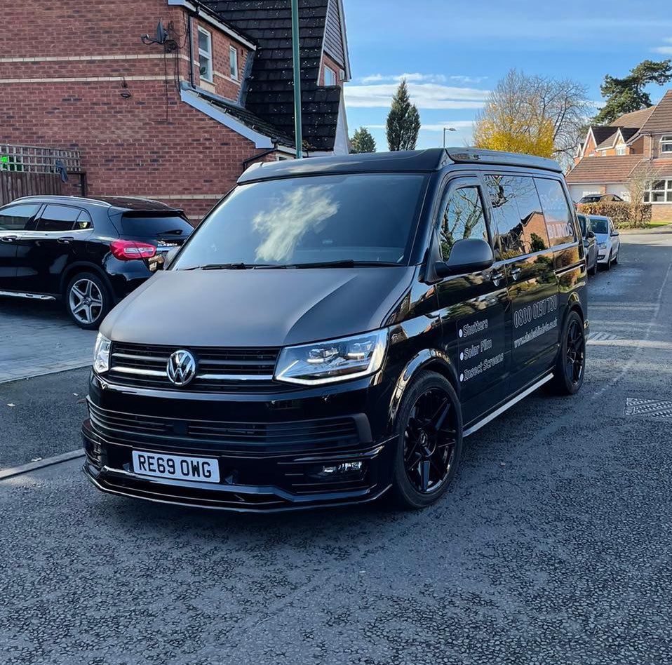 signgraphicsltd's tweet photo. Great looking vehicle graphics installed yesterday 🚗 🚌 🔥 VW T6.
Bonnet and wing mirrors wrapped, magnetic 🧲 side panels and one-way vision applied to rear window. https://t.co/gz9eKYexcx