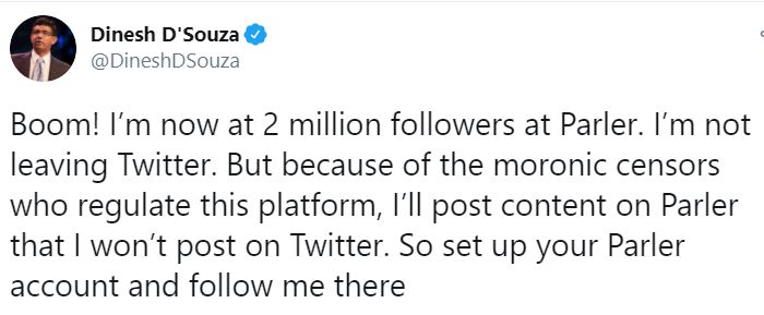 4/ "What's next for Parler? We anticipate  #Trump will join announce his plan to transition away from  @Twitter. Kanye West & others too. But to do that, Parler needs to be ready to scale up quickly, which requires $$$"  @davetroy wrote ystdyIt appears that they now have the $$$!