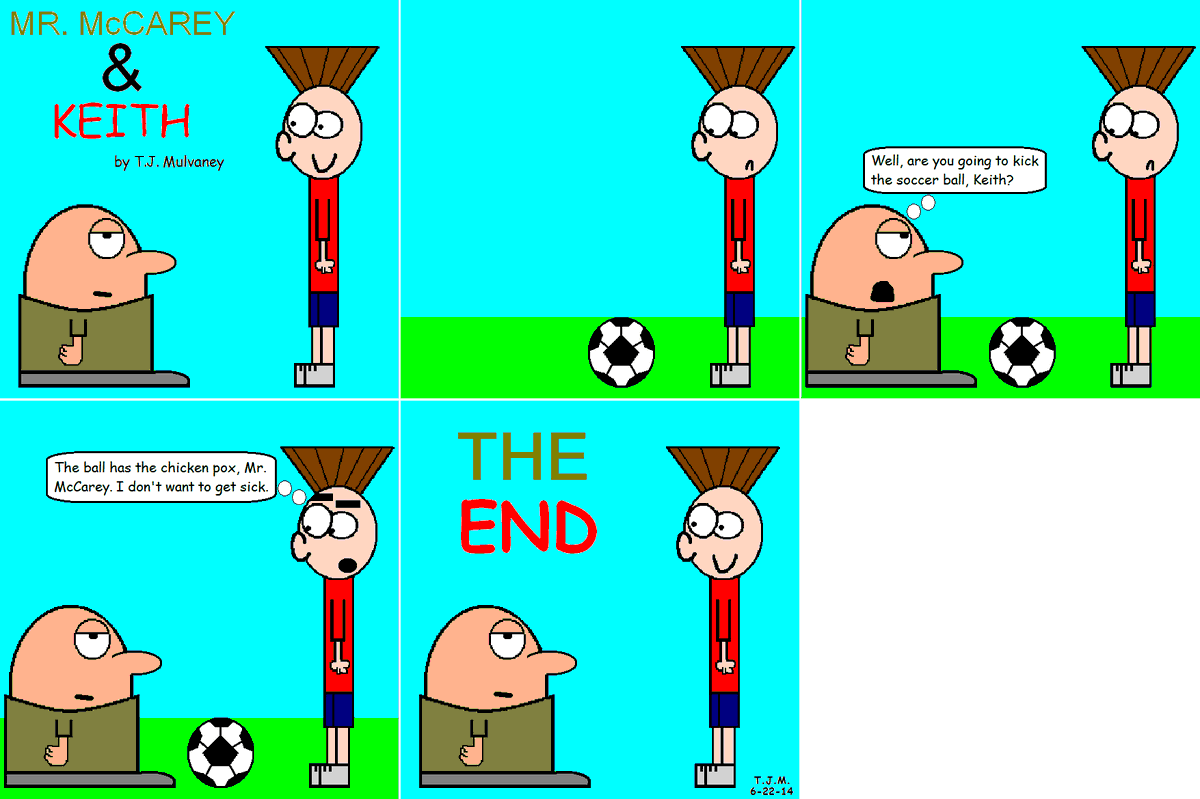 TJtheMovieFreak's tweet photo. Mr. McCarey & Keith: The Soccer Ball Problem
Well, so much for Keith's dream of competing in the FIFA World Cup. ⚽ https://t.co/OI07dPsZUM