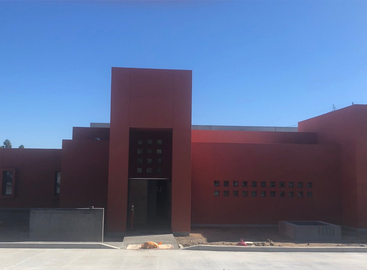 thinkchulavista's tweet photo. Construction is progressing nicely at the new #ChulaVista Fire Station 5 on Orange Avenue. Plans are to open in Spring 2021 for the #CVMeasureP funded station. @Chulavistafire1 https://t.co/IS3QnnYZGi