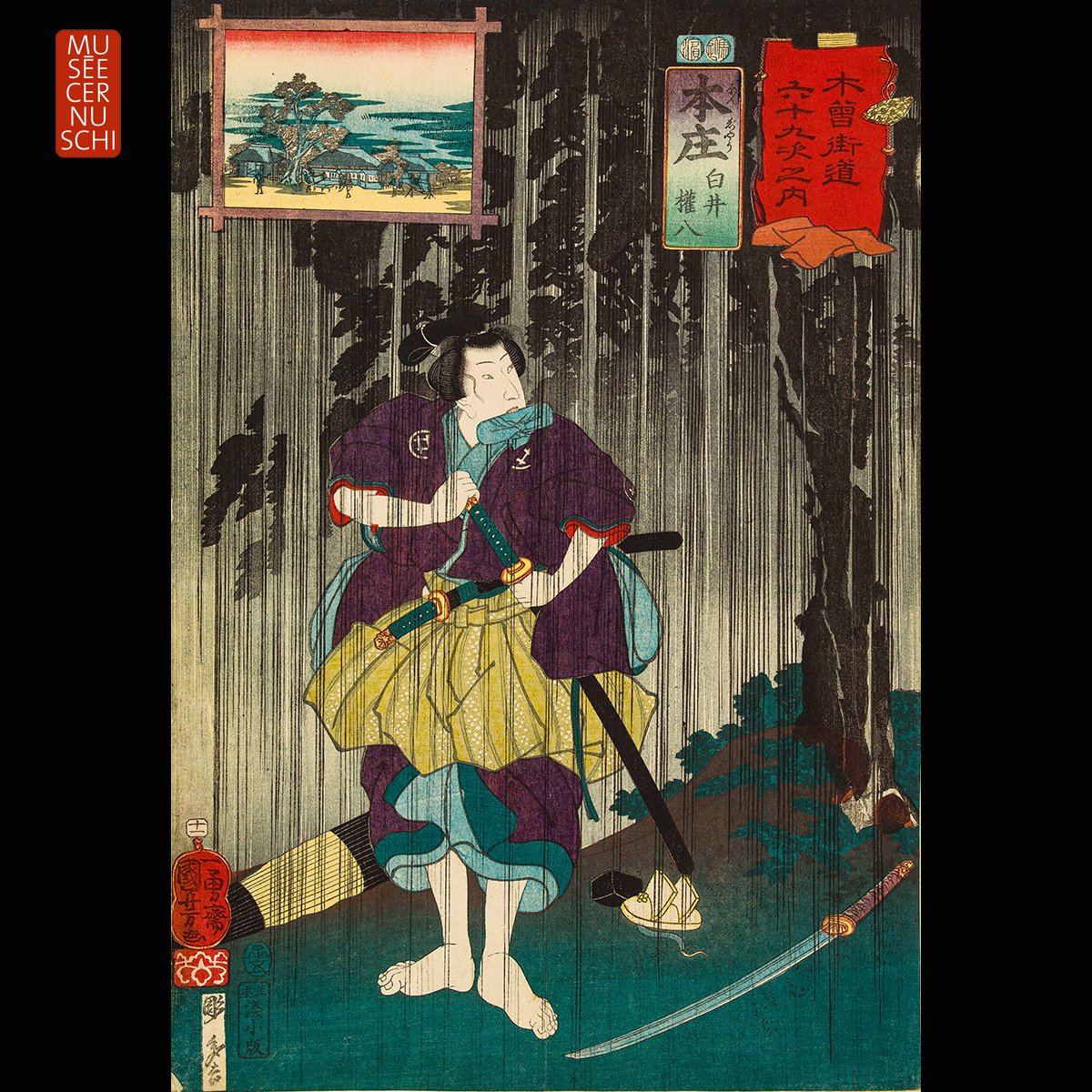MuseeCernuschi's tweet photo. [PODCAST] 🎧 #NuitDesMuséesChezNous 🦉

Série "Escapade nocturne sur la route du Kisokaidō"

Podcast 3. Utagawa Kuniyoshi (1797–1861)
"Relais n°11. Honjō : Shirai Gonpachi", 1852
➡️https://t.co/k1meWQH60q

📷© Paris Musées / Musée Cernuschi

#ExpoKisokaido https://t.co/sMAQMIEr3l