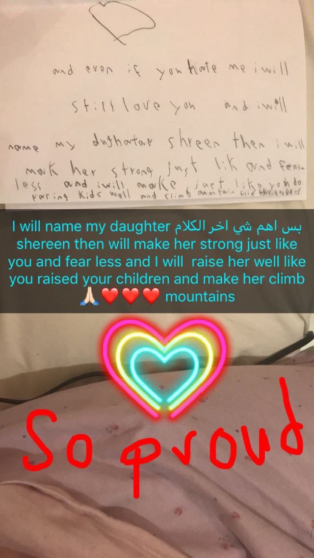 shereen93's tweet photo. فعلاً ابنائنا زينة الحياة الدنيا ❤️رسالة من ابن محمد لما زعلني . https://t.co/xzqQr7XUII