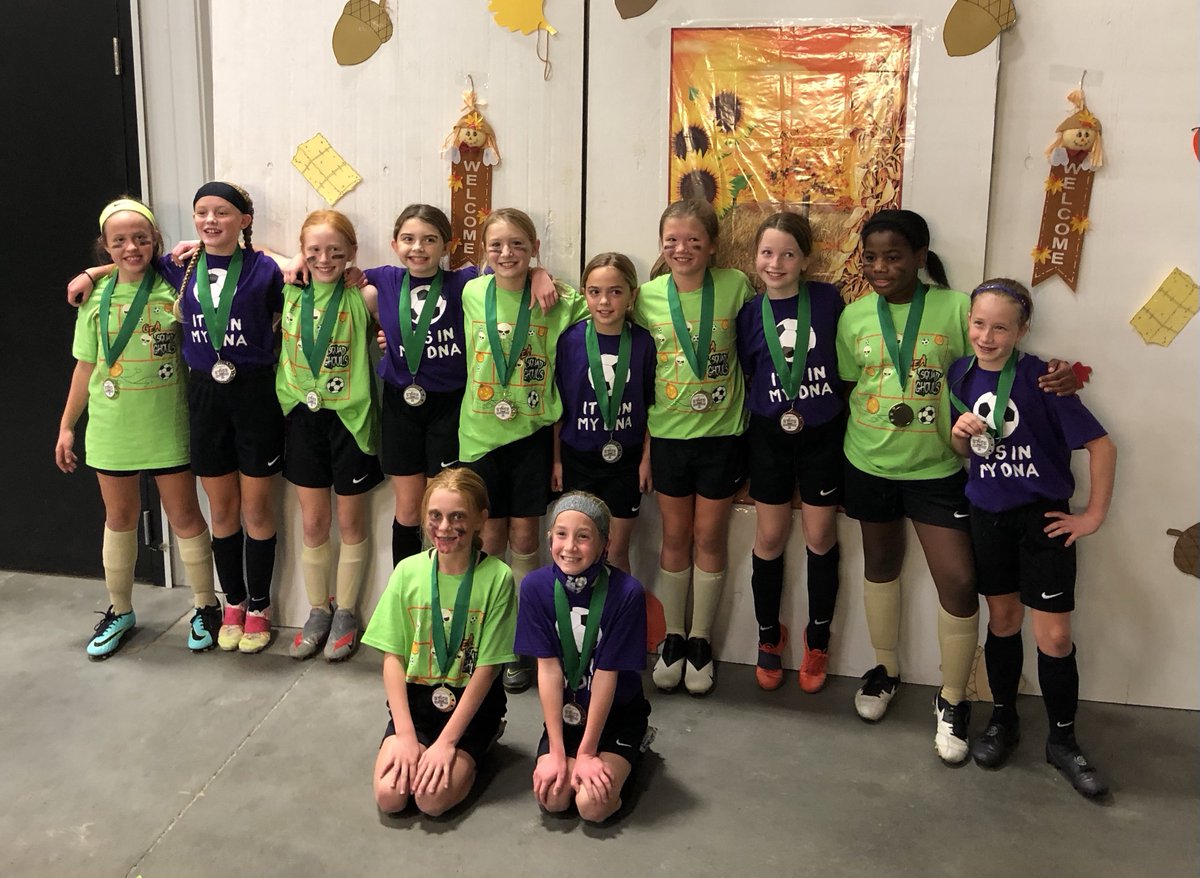 Farpost_soccer's tweet photo. Normally teammates, these girls split up for the 4 v 4 Scarecrow Shootout.  They competed fiercely in the FINALS - but quickly regrouped for a team photo after the match.  Great work girls! https://t.co/mo6Kec7byt