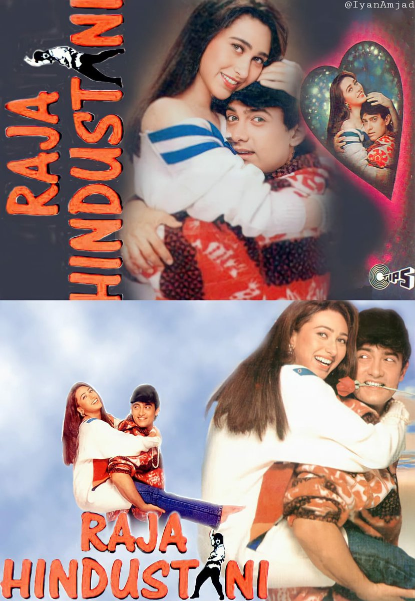 One of the greatest hindi films I've ever seen.I thoroughly enjoyed watching it.The story, the dialogues, the music, the performances everything was PERFECT. @aamir_khan, Karisma Kapoor and the whole cast were totally convincing in their roles. #24YearsOfRajaHindustani