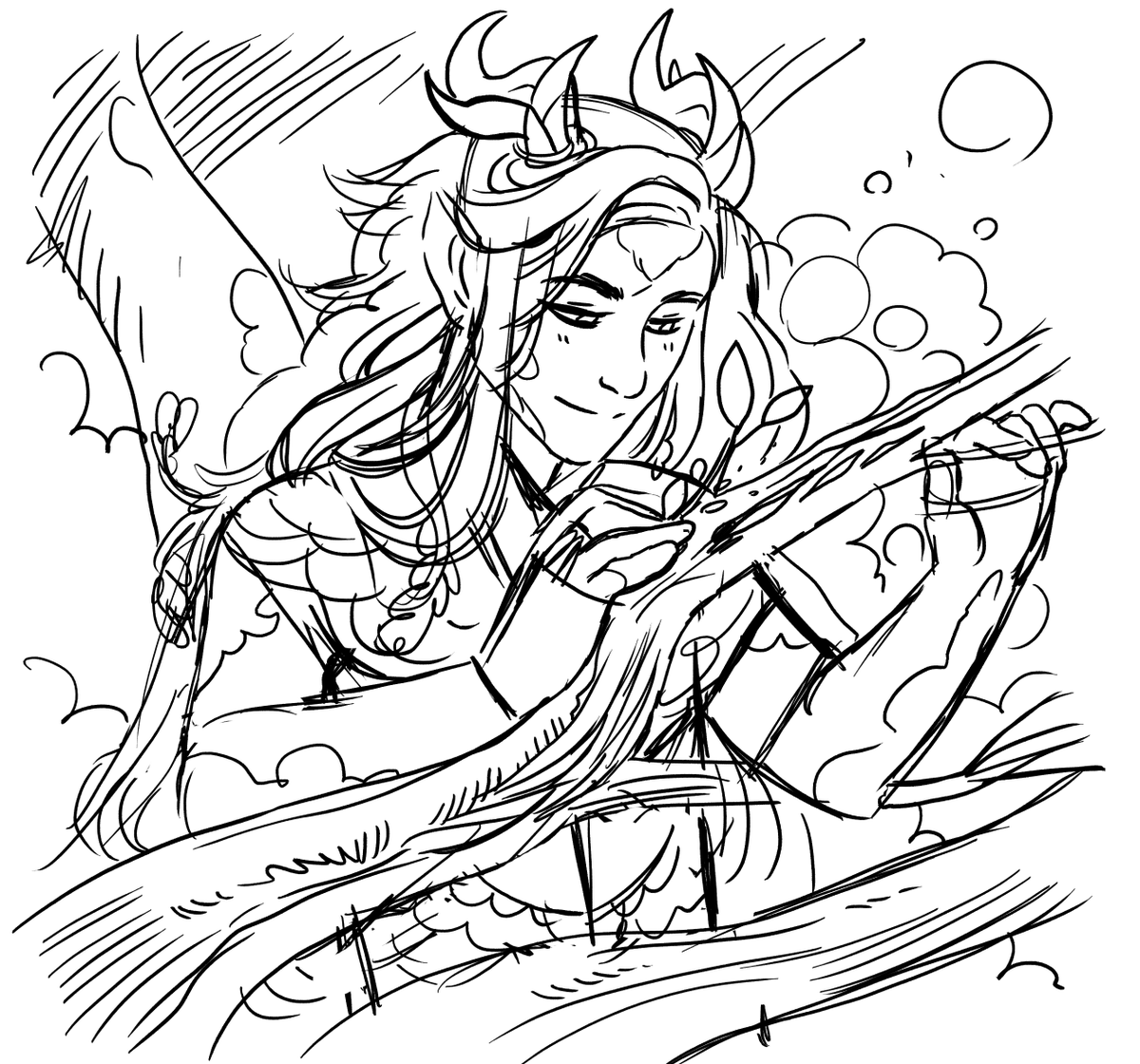 This is why I draw sketches twice. The first is so flat and stiff fkdjghifdg