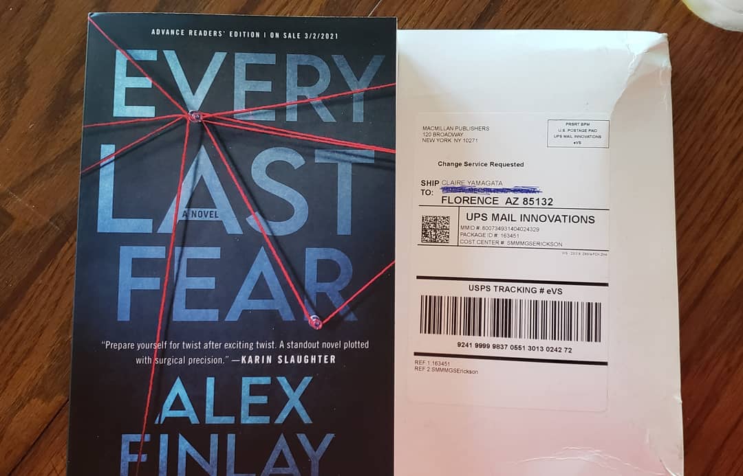 CYIReadBooks's tweet photo. Bookmail.  ARC from Minotaur through #BookishFirst raffle.  Anticipated release date, 3/2/21. https://t.co/wb65uClFnA