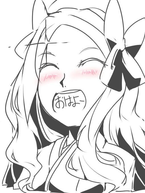 おはようございます!
元気が出ない日は朝からテンション高い朝風さんを描きました! 