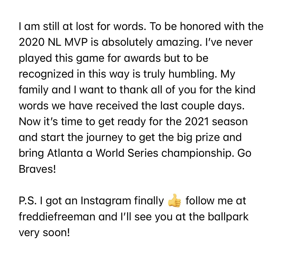 FreddieFreeman5's tweet photo. https://t.co/IOYjWzUypE