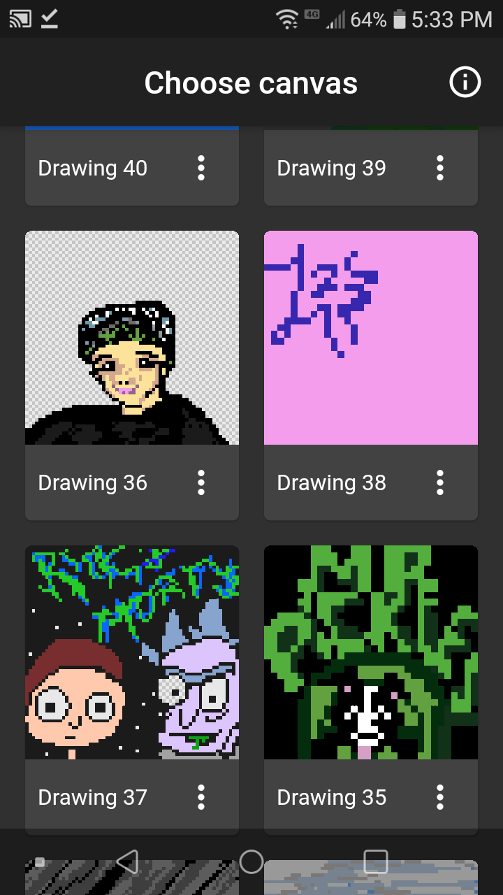 4 pic. So far pixel brush is the best free app ive used for pixel art...if youre into that heres some demos #pixelart https://t.co/7RB5DyV11N