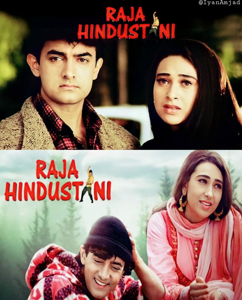 Raja Hindustani was the third most commercially successful Hindi film of the 1990s in terms of net gross.It also became the highest-grossing movie of the year 1996.The film's music became so popular and was successful too. #24YearsOfRajaHindustani  @DarshanDharmesh  @aamir_khan