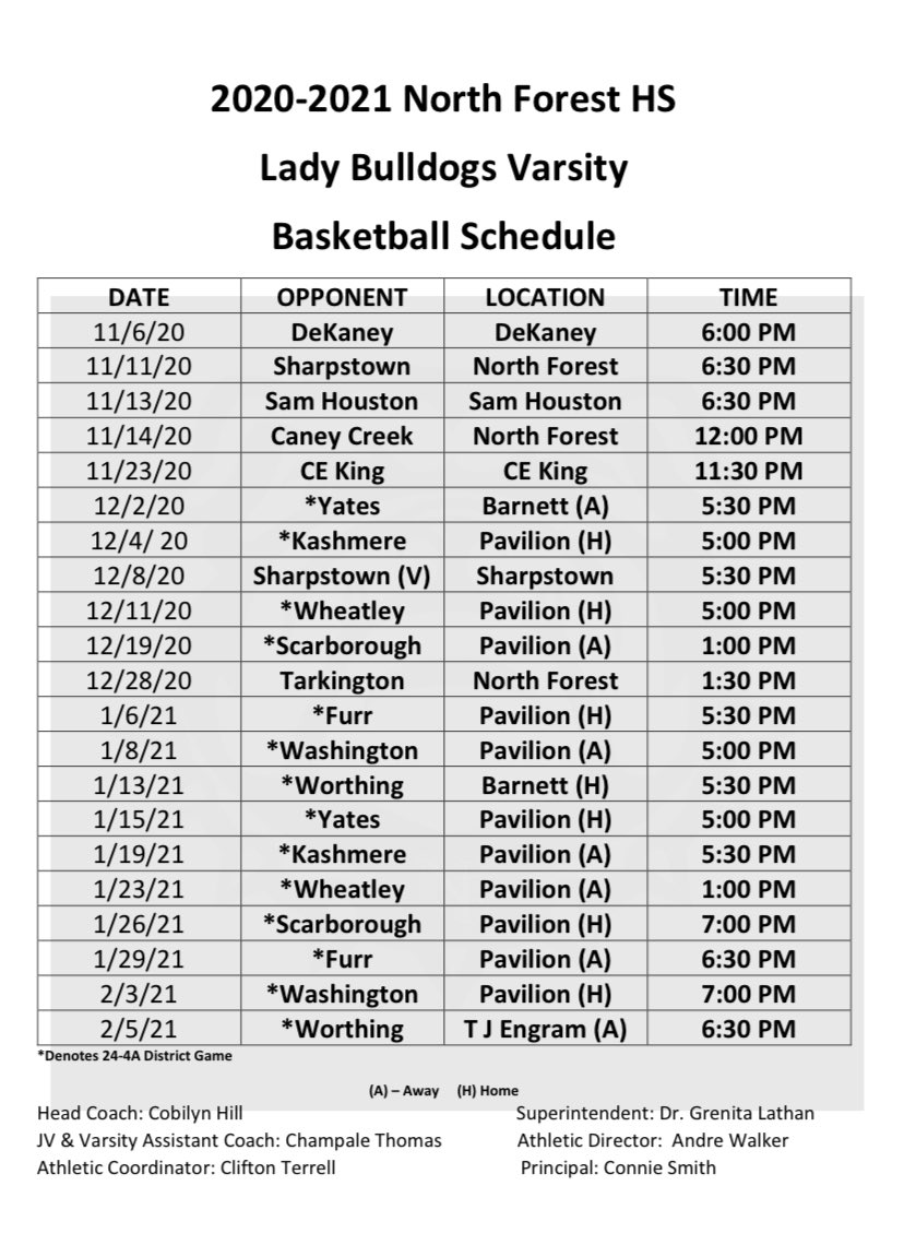 NFLadyBulldogs's tweet photo. This season we are doing WHATEVER IT TAKES! Come out and support your Lady Bulldogs at all district games. 🐾 @NorthForestHigh https://t.co/G3ovfVeOjJ