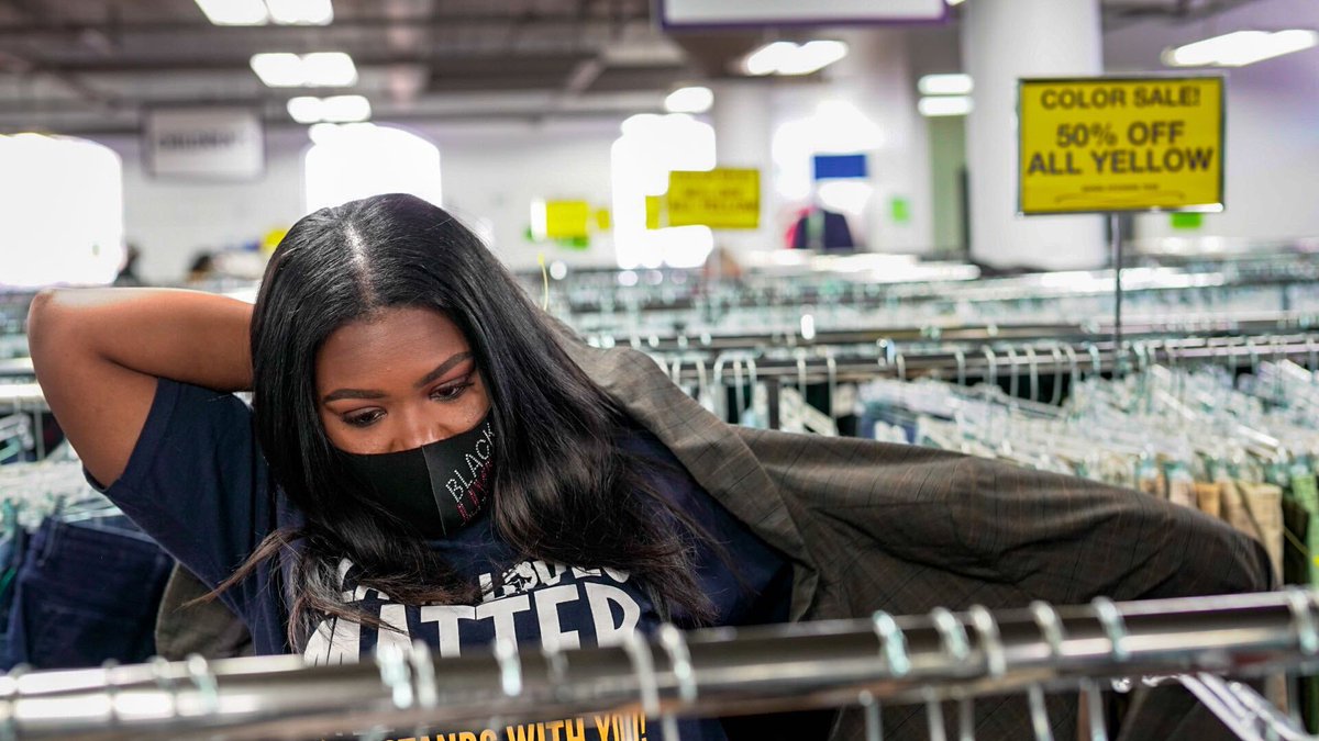 CoriBush's tweet photo. Thrifted IS congressional. https://t.co/2UW0CRd2SK
