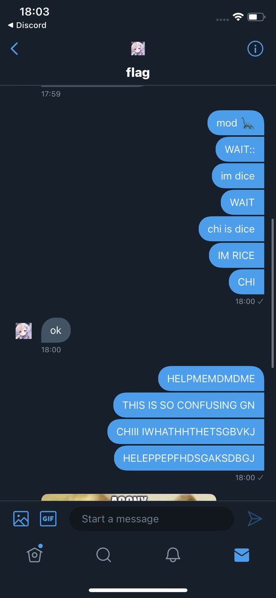 dranpastruggle's tweet photo. mods struggling even in dms?? more likely than u think - 🎲 https://t.co/iEvN5auU1T