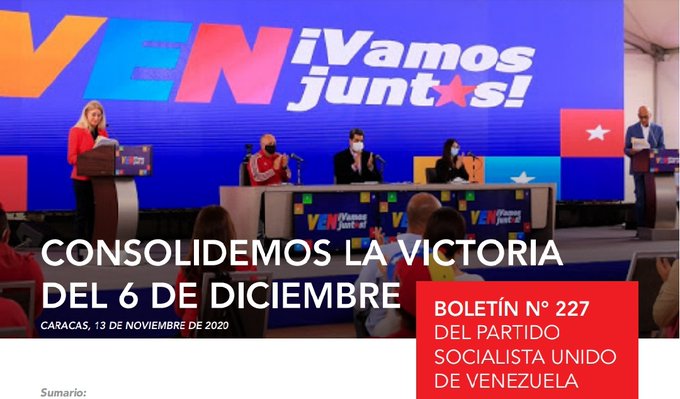 PartidoPSUV's tweet photo. ¡CONSOLIDEMOS LA VICTORIA DEL 6 DE DICIEMBRE!

Lee la edición Nº227 de nuestro Boletín Informativo. 

Puedes descargarlo y compartirlo a través del siguiente enlace --> 
https://t.co/NOEFvtFeFI

@NicolasMaduro
 
@dcabellor
 
@eduardopiate2 https://t.co/hOjnM2PqGZ