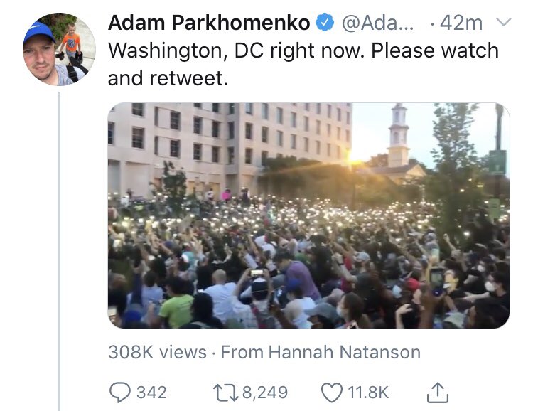 8444Aesop's tweet photo. @Tresse007 @Peter30302273 @amazingatheist There was no social distancing last week. Biden wants lockdowns. The gaslighting and hypocrisy in the media from May until now is astounding. 

If you're not convinced I got some lovely shots of protesters/rioters screaming directly in people's faces. https://t.co/bKcVu9X3GE