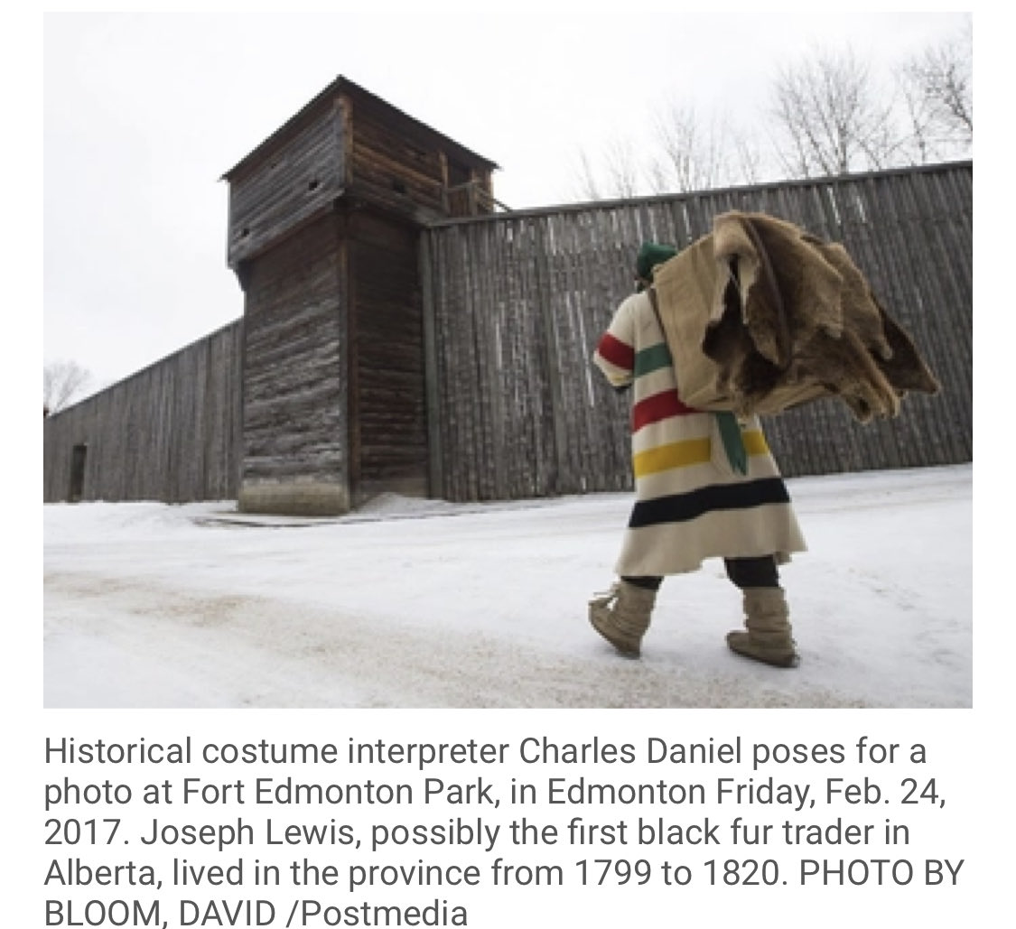 So much people don’t know about Black folk in Alberta. Five Stories:1) Joseph Lewis (1772-1820)“Fur trader and voyageur Joseph Lewis, also known as Levy Johnston, arrived in the Indigenous territories now known as Alberta and Saskatchewan circa 1799”  https://www.ucalgary.ca/equity-diversity-inclusion/education-and-training/taking-action-against-anti-black-racism/albertans