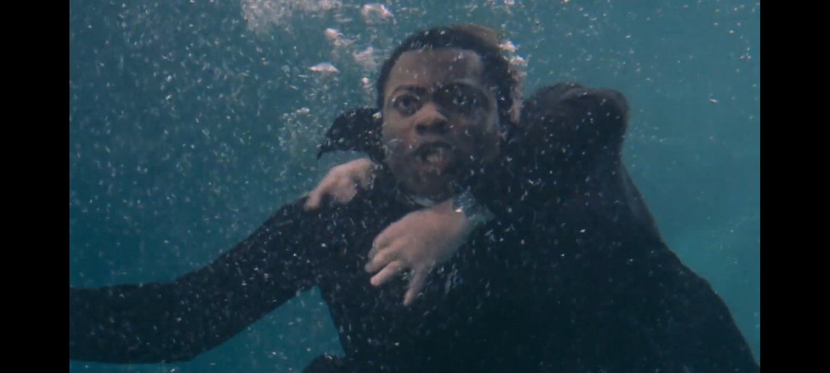 When Bond pulls Kananga into the water and he spots the shark. Even before he swallowed that shark pellet, he knew he was toast