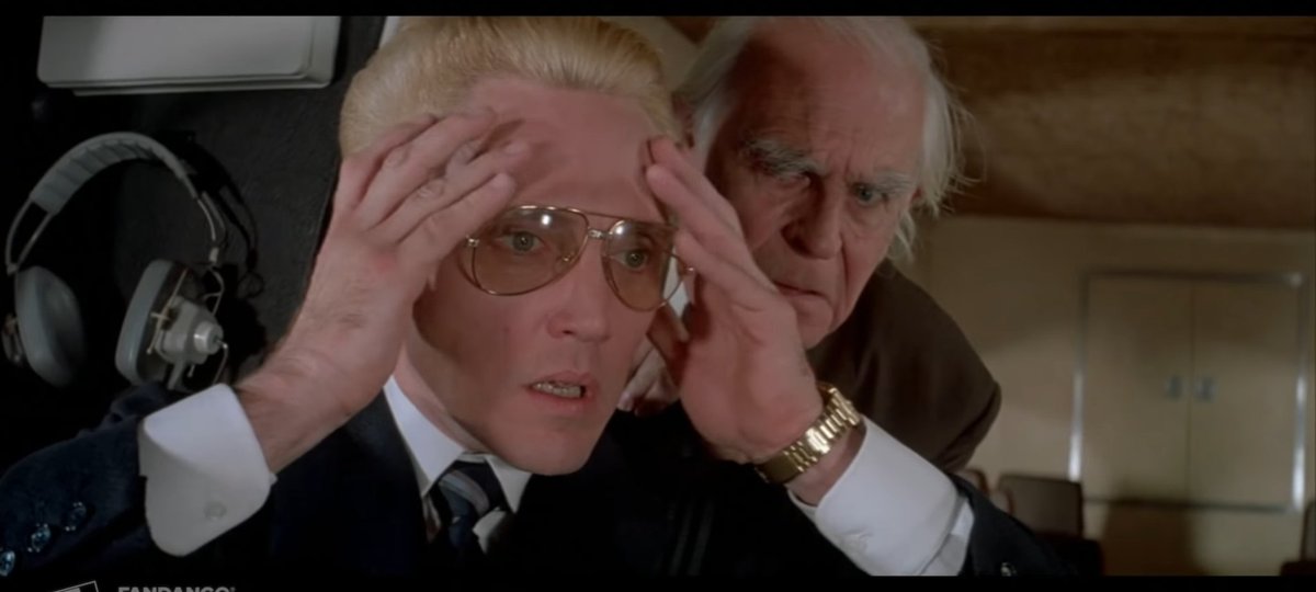 Possibly my favorite shot of the lot. Zorin watches MayDay ruin his plan by sacrificing herself. His face is priceless