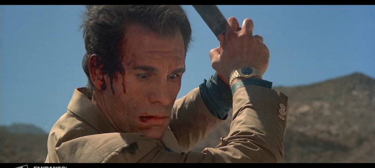 Franz Sanchez couldn't care less about his factory being destroyed. He truly knows he lost when he realizes that Bond ruined his empire because he cared about that DEA agent and his wife