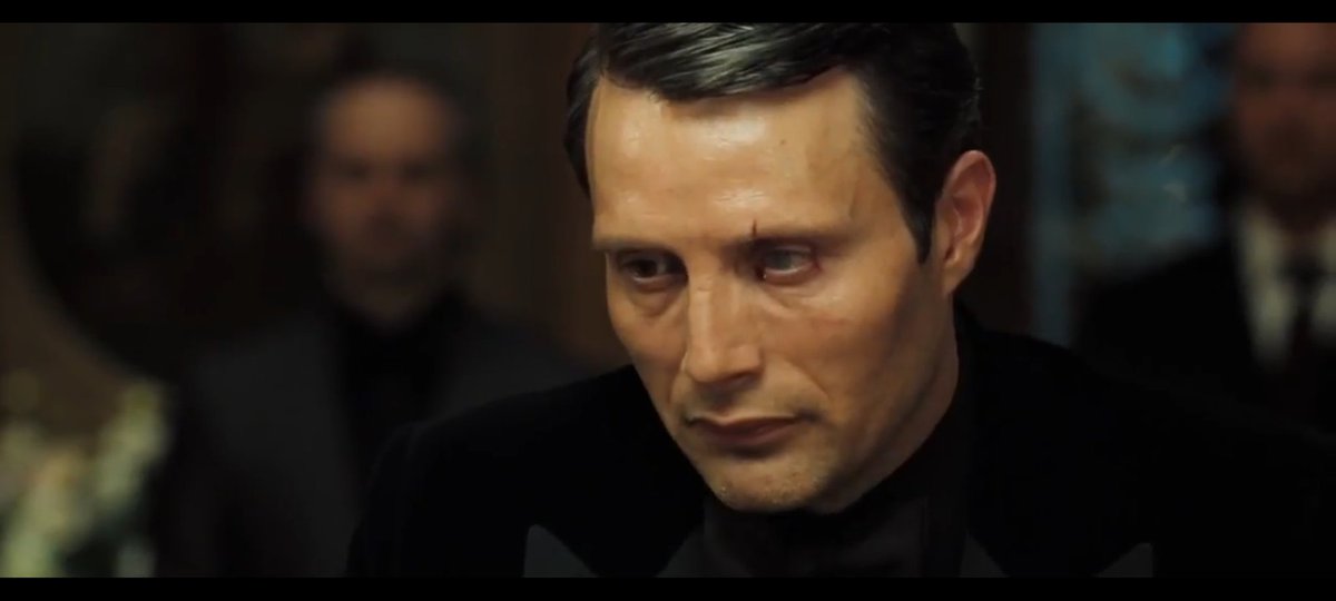 There's a lot of film left but Le Chiffre losing his money is one of the better "I lost" moments in the series
