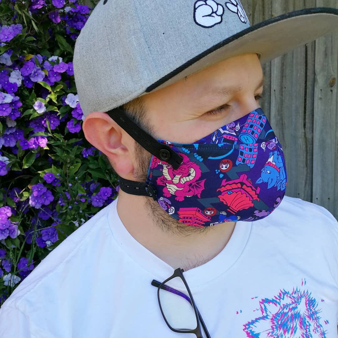 New Yokai x Kaiju masks are here now! faustodraws.com #MaskUp