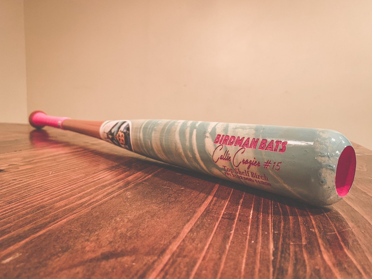 birdmanbats's tweet photo. 🥎Custom Fastpitch Series!🥎
Live on the barrel this winter with a custom FP1.
#BirdmanBats #SwingBirdman #WoodBats #WoodBat #Baseball #Custom #ProApproved #Hitting #SeeHer #SeeHerInSport #Fastpitch #Softball #OffSeason #Winter #Workout #SoftballMom #SoftballDad https://t.co/4ru2ROmNYx