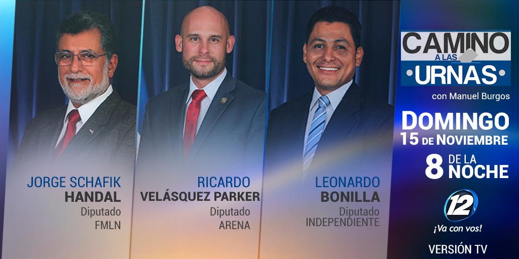 NoticieroHechos's tweet image. Este domingo en Camino a las Urnas, @manu_Hechos  escuchará las propuestas electorales de los diputados @JorgeSchafik  del @gpfmln , @ravelpak  de @ARENAfraccion  y el no partidario @LeonardoBonia