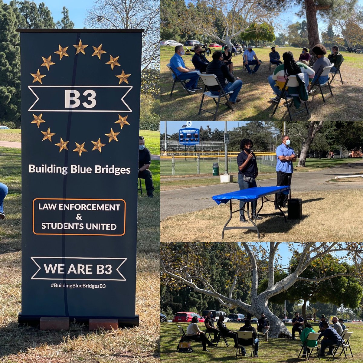 Today West Bureau Officers had the opportunity to participate in a Building Blue Bridges summit.  Officers met with students from the local schools and discussed how to form better relationships and trust.