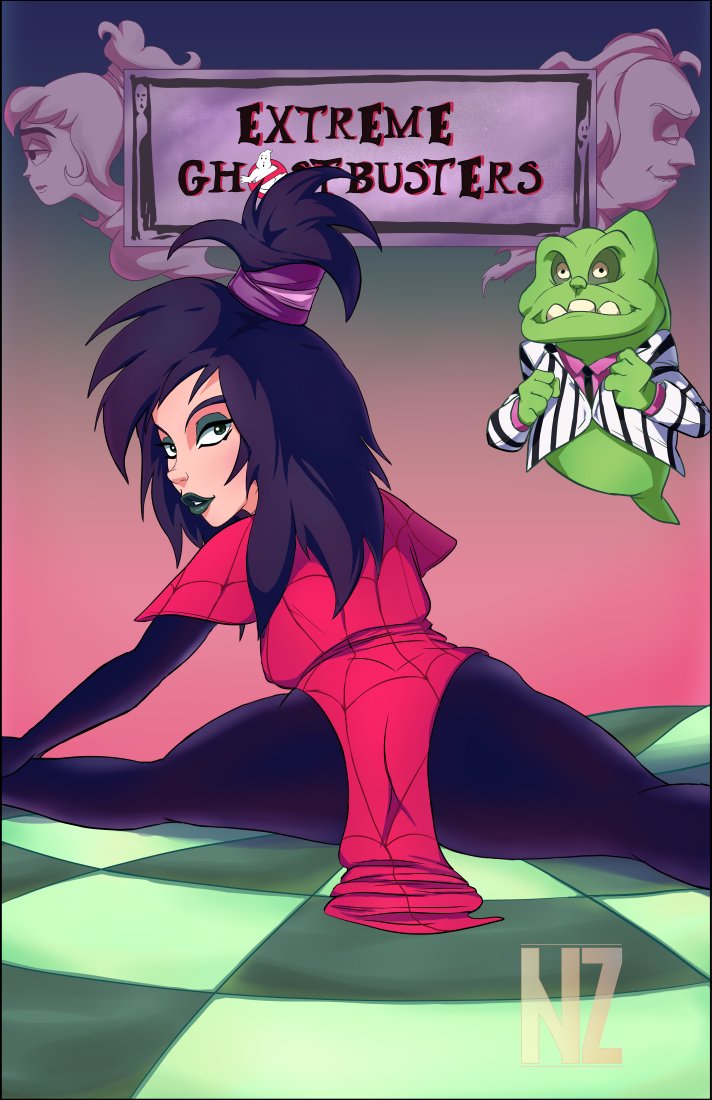 NoLegal6's tweet photo. My Take Of Kylie Griffin Featuring Slimer From "Extreme Ghostbusters" https://t.co/eIt0j2zpJu
