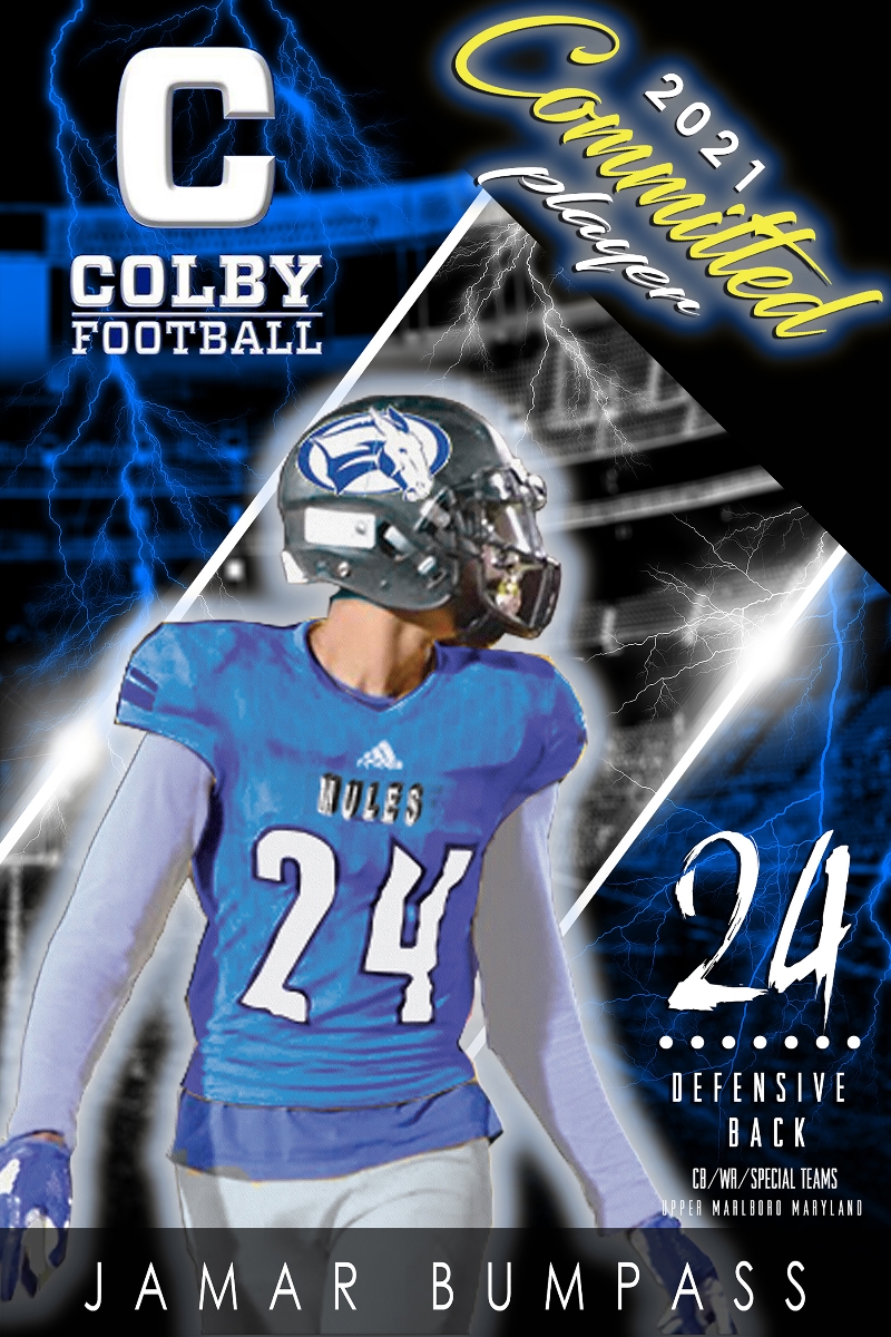 Let's go @ItzzMil.  Maine bound.  Colby c/o 2025.  #MuleMade2021 #SaddleUp #DareNorthward #GoMules #nextFour #defensiveback