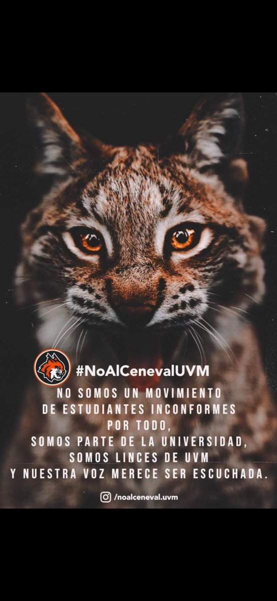 Soy_Davo's tweet photo. @UVMMEXICO No estamos en contra de presentar el #EGEL, estamos en contra de que sea REQUISITO con tantos factores EXTERNOS AJENOS #NoAlCenevalUVM 
Buscamos la aplicación de EGEP con medidas técnicas y de espacio RAZONABLES #SiAlEgepUVM
#SOMOSLINCES   y merecemos ser escuchados. https://t.co/iReTfVkioe