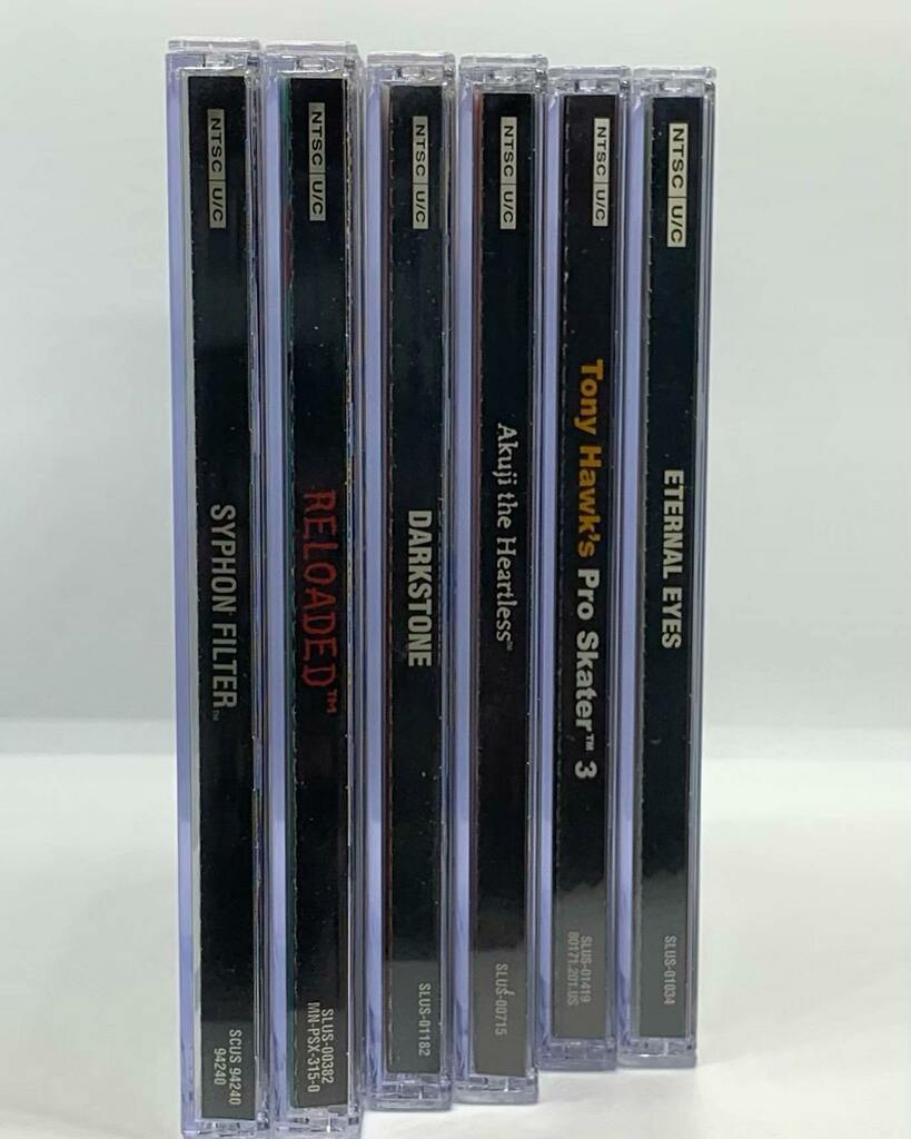 GameVElec's tweet image. Stock Re-up 🤙🏾 Visit us at gamevelec.com
Are you looking for something in specific? Let us know! We Buy, Sell, &amp;amp; Trade.

==============================

#syphonfilter #reloadedthehardcoresequel #gamer #retrocollector #akujitheheartless #ps1games #instagamer #retrogam…