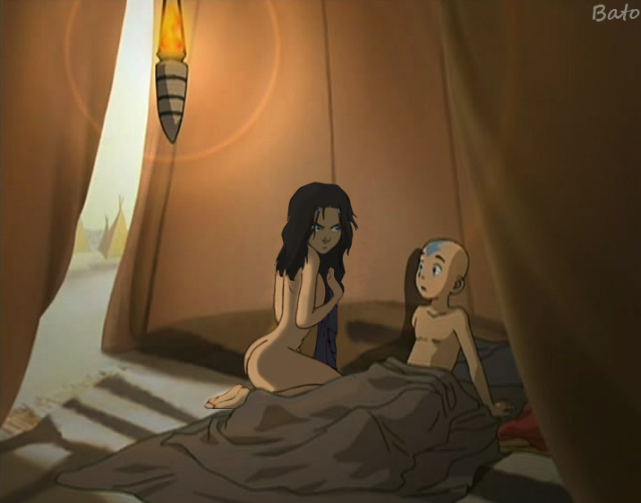 LustfulFloozy's tweet photo. ❝I get we had a good time again and all, Aang but.... Get up. It's morning. ❞ 

Before anyone would ask, yes. Katara spent all day nude like this even after waking him up. She doesn't care if people noticed. https://t.co/aEyvJQDY9T