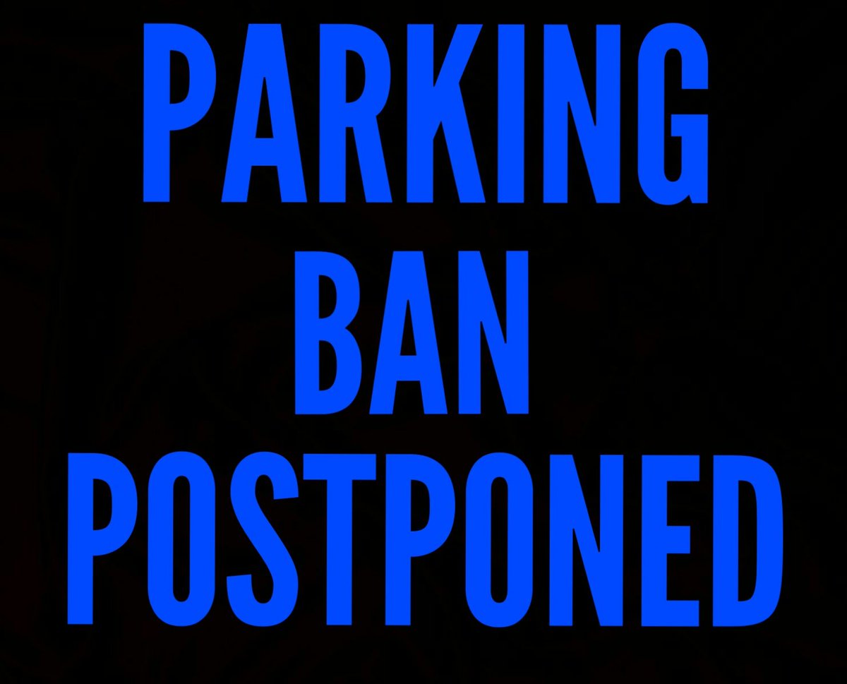 DepewPolice's tweet photo. The Winter Parking Ban in the Village of Depew has been postponed until December 1, 2020. If snowfall occurs before then, residents are kindly asked to have their vehicle(s) off of the street during the overnight hours so that the DPW can properly clear the roadway. Thank you. https://t.co/wCMzGx4LhG