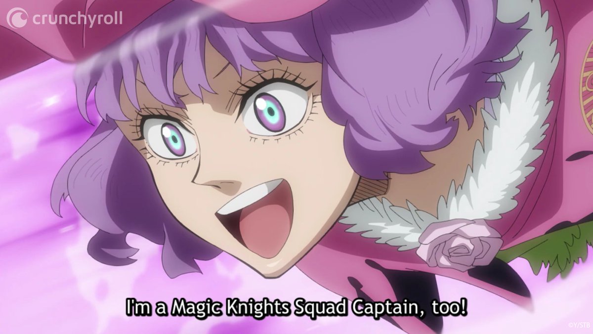 BlackClover_EN's tweet photo. Little Miss Pointy Hat! 💗💜 #BC151 https://t.co/Z82uGpNxEH