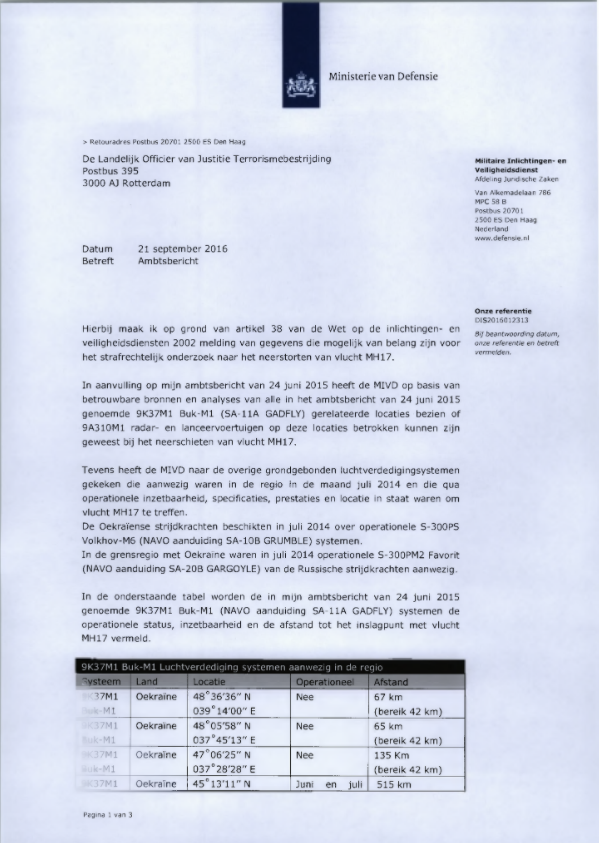 Read the letter ASpinOfTheWheel - Omtzigt was correct.  #bellingcrap confirms the authenticity of the MIVD documents - no Russian Buk identified by MIVD in the docs. No subsequent MIVD report presented in court as proof either #MH17Fact #MH17