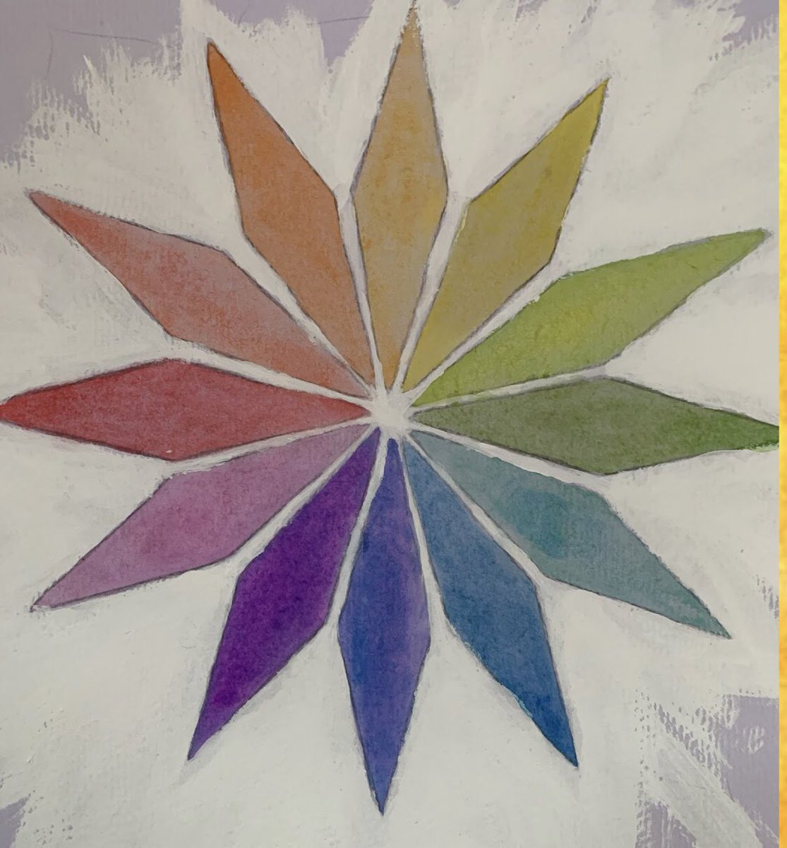SarahHDSB's tweet photo. The art that our grade 8 students have been producing is amazing! @VEN_HDSB @MarchioneHDSB @SarahFulmer9 #proud #virtuallearning  #colourwheel ‘ish’ https://t.co/UHQApHxBPl
