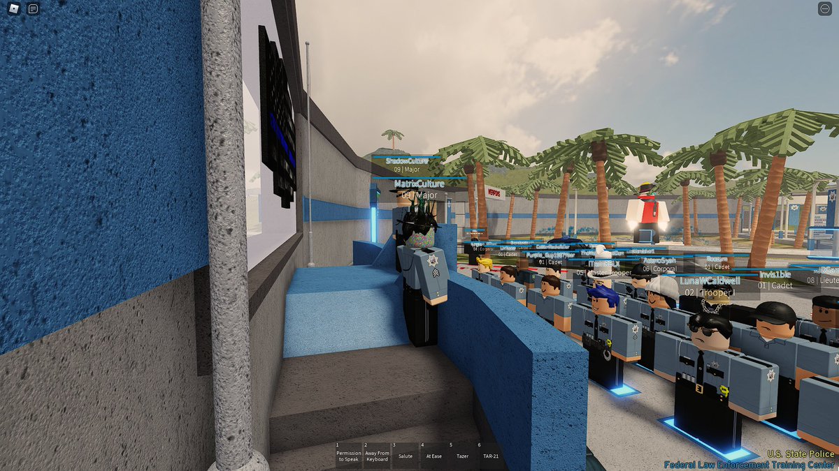 ShadowNUSA's tweet photo. USSP had nearly unheard of attendance today for Assistant Chief @mitch_matrix and I's first inspection. We started off by briefing the Troopers on our plans and outlook for the department, and then moved to a mass patrol. Pictured below is our briefing prior to moving out. https://t.co/0H37glHZ30