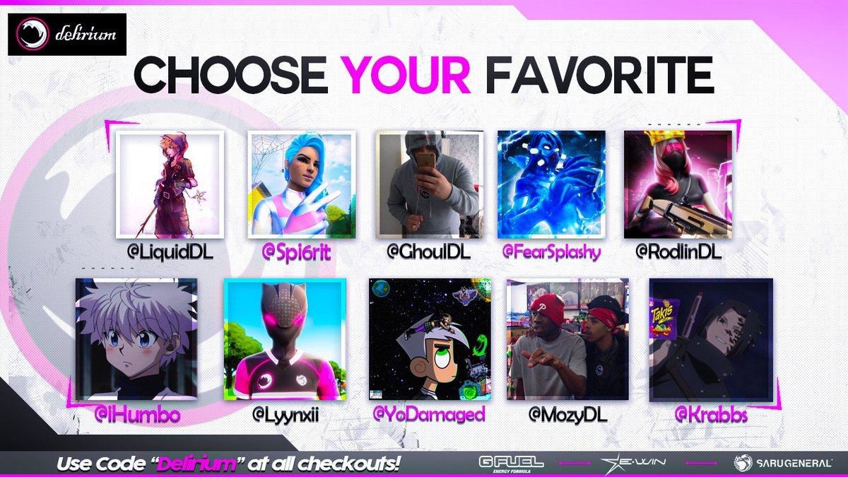 DLRMTV's tweet photo. Choose your favorite Delirium member🎭 Tag them and if they don't respond they HAVE to follow you😳.. https://t.co/sK65NS959I