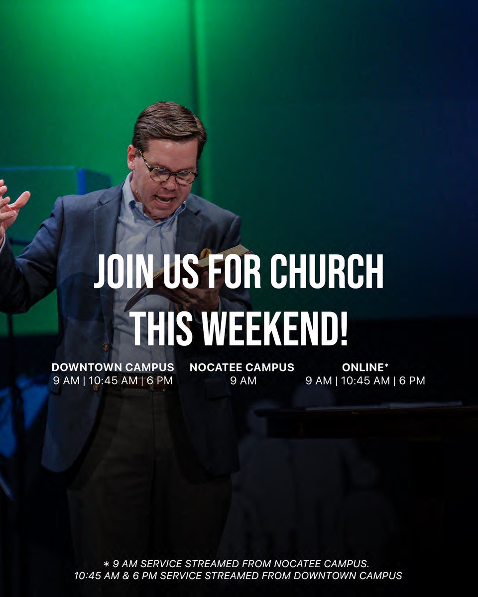 firstbaptistjax's tweet photo. We're continuing our series through Matthew tomorrow and we don't want you to miss it! Join us Downtown, at Nocatee, or online for worship tomorrow morning! 
​
​#FirstBaptistJacksonville #JacksonvilleFL #Jax #904 #fbcjax #Worship #SundayWorship https://t.co/Wo3XXuHIIe