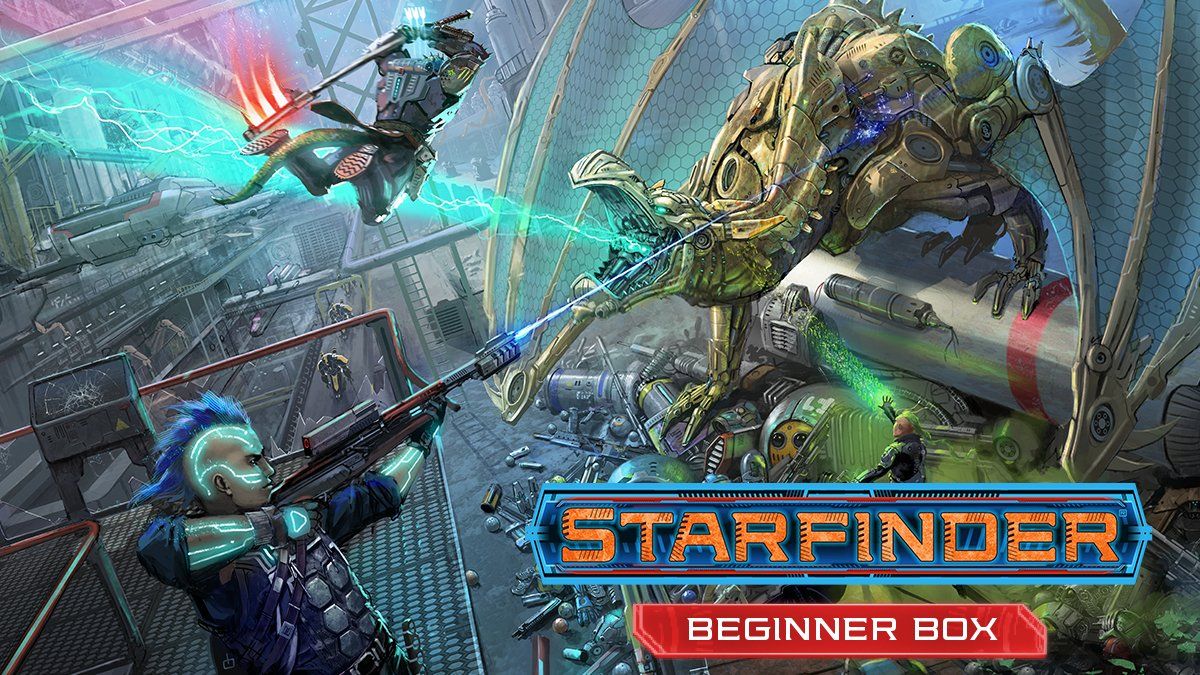 paizo's tweet image. Explore the Galaxy!
The #Starfinder Beginner Box is available now at your favorite local game store, online retailer, and at buff.ly/UcyZb3. buff.ly/2Wnycrm