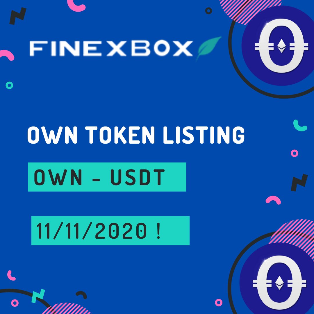 Ownism's tweet photo. $OWN Listed on Finexbox with USDT pair buy now !

https://t.co/awLHkdyz6d

@cctip_io airdrop 500 OWN 250 #buyOWN https://t.co/VU0lU9U9yX